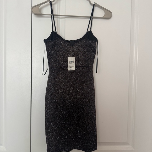 Windsor Black Sparkle Mini Dress - Picture 2 of 2